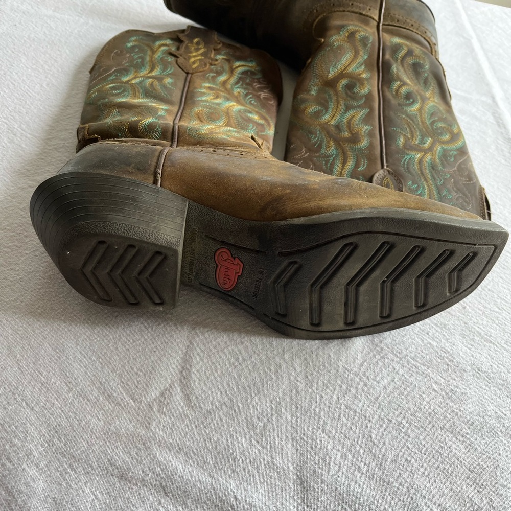 Justin Cowboy Boots Women’s size 6B - Picture 5 of 8